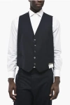 Corneliani Virgin Wool Leader Vest With Flush Pockets