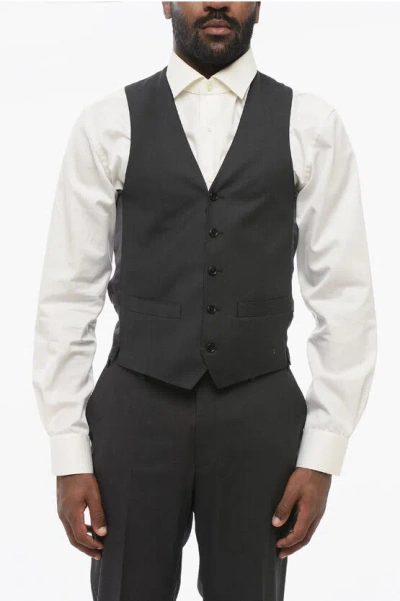 Corneliani Virgin Wool Leader Waistcoat With 2 Pockets