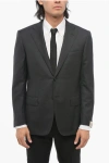 Corneliani Virgin Wool Mantua Blazer With Flap Pockets