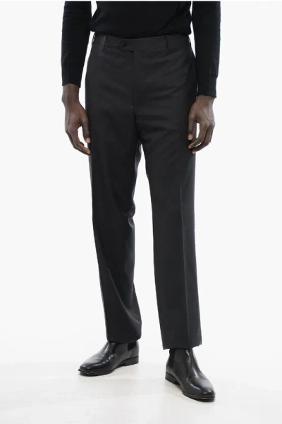 Corneliani Virgin Wool Mantua Pants In Black