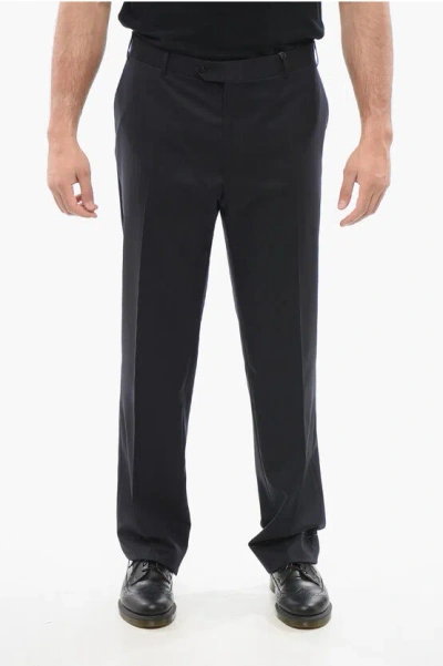 CORNELIANI VIRGIN WOOL MANTUA PANTS WITH BELT LOOPS