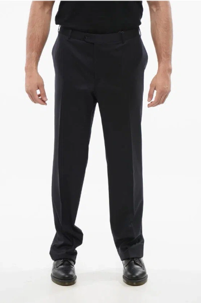 CORNELIANI VIRGIN WOOL MANTUA PANTS WITH BELT LOOPS