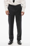 Corneliani Virgin Wool Mantua Pants With Concealed Closure