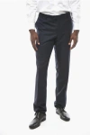 Corneliani Stretch Wool Academy Pants With Pin Check Motif