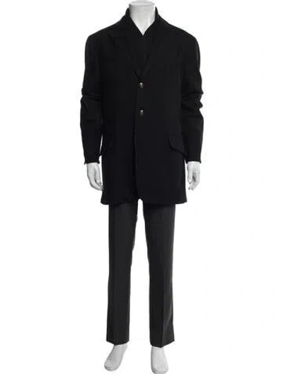 Pre-owned Corneliani Virgin Wool Overcoat In Multi