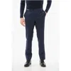 Corneliani Virgin Wool Pleated Pants In Blue