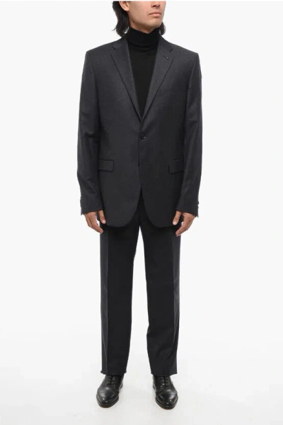 Corneliani Virgin Wool Refined Suit With Flap Pockets