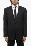 Corneliani Virgin Wool Side Vents Notch Lapel Mantua 2-button Blazer In Grey
