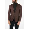 Corneliani Virgin Wool Silk And Cashmere Single Breasted Reward Blazer