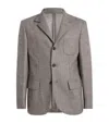 Corneliani Virgin Wool-silk-blend Blazer In Neutral