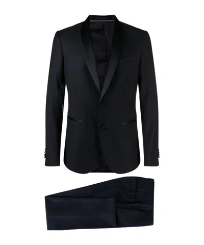 CORNELIANI VIRGIN-WOOL SLIM-CUT DINNER SUIT