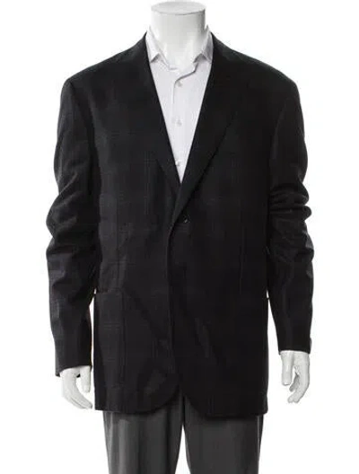 Pre-owned Corneliani Virgin Wool Sport Coat In Black