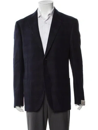 Pre-owned Corneliani Virgin Wool Sport Coat In Blue