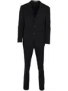Corneliani Virgin Wool Suit In Black