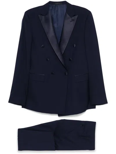 Corneliani Virgin Wool Suit In Blue