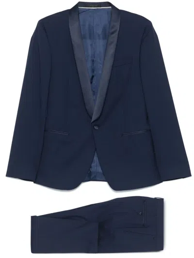 Corneliani Virgin Wool Suit In Blue