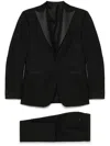 Corneliani Virgin Wool Suit In Black In Black