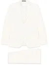 Corneliani Virgin Wool Suit In White In White