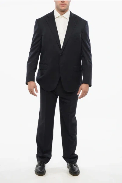 Corneliani Virgin Wool Suit With Flap Pockets