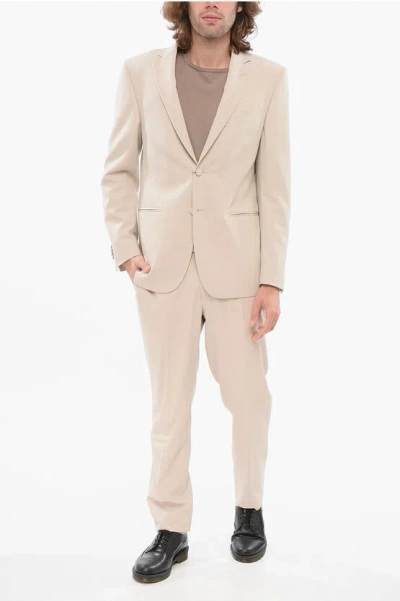 Corneliani Virgin Wool Suit With Peack Lapel