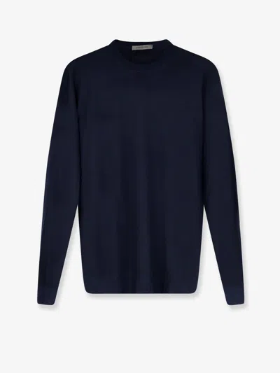 Corneliani Virgin Wool Sweater In Blue