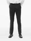 Corneliani Virgin Wool Trousers In 그레이