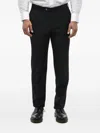 Corneliani Virgin Wool Trousers In Black