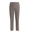 Corneliani Virgin Wool Trousers In Brown