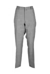 Corneliani Virgin Wool Trousers - Grey In Gray