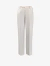 Corneliani Virgin Wool Trousers In White