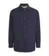 Corneliani Virgin Wool-blend Overshirt In Navy