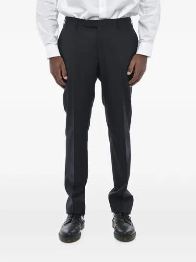 Corneliani Virgin-wool Four-pocket Trousers In Black