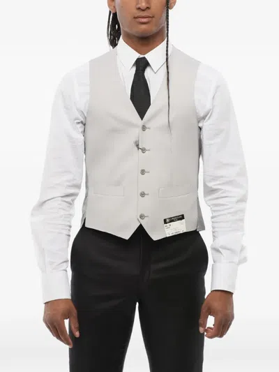 Corneliani V-neck Waistcoat In Gray