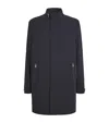 Corneliani Water-resistant Overcoat In Navy