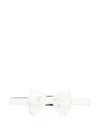 Corneliani Pearl White Bow Tie With Adjustable Strap