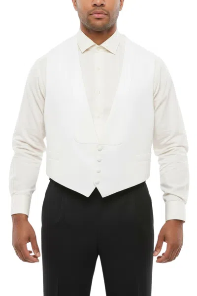 CORNELIANI WHITE SINGLE BREASTED WAISTCOAT