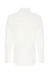 Corneliani White Stretch Nylon Shirt In Bianco