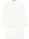 Corneliani Virgin Wool Suit In White In White