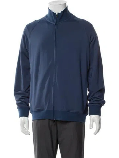 Pre-owned Corneliani Windbreaker W/ Tags In Blue