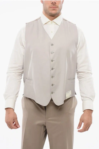 Corneliani Wool 7 Buttons Leader Vest With Jet Pockets
