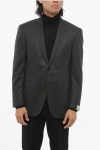 Corneliani Wool Academy Single Breasted Blazer With Flap Pocketd