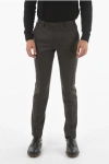 Corneliani Wool And Cashmere Academy Trousers With Scalloped Hem
