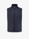 Corneliani Wool And Cashmere Sleeveless Jacket In Blue