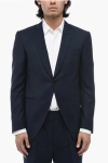 Corneliani Wool And Silk-blended Academy Blazer With Peak Lapel