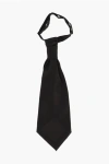 Corneliani Wool Blend Ascot Tie With Tone On Tone Stripes