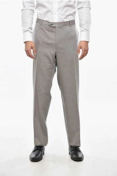 Corneliani Wool Blend Mantua Chino Pants In Gray