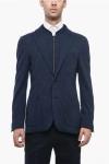 Corneliani Wool Blend Single Breastd Blazer With Removable Chest Piece
