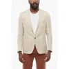 Corneliani Wool Blend Single Breasted Blazer Houdstooth Motif Grösse 50