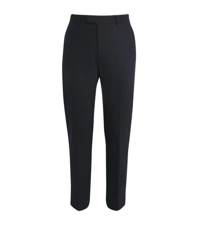 Corneliani Wool-cashmere Suit Trousers In Blue