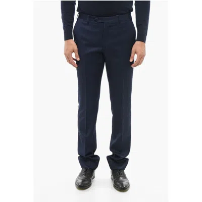 Corneliani Wool Chino Pants In Blue